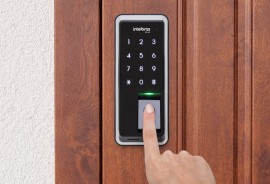 FECHADURA INTELBRAS DIGITAL COM BIOMETRIA FR 220