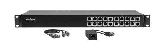 ACESSÓRIOS INTELBRAS BALUN COM ALIMENTAÇÃO DE 16 CANAIS VBP A16C