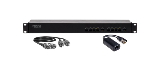 ACESSÓRIOS INTELBRAS BALUN COM ALIMENTAÇÃO DE 8 CANAIS VBP A08C FULL HD