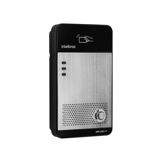 COMUNICAÇÃO CONDOMINIAL INTELBRAS PORTEIRO ELETRÔNICO IP DE TECLA ÚNICA XPE 1001 IP