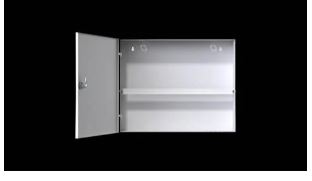 CAIXA METÁLICA VERTICAL FINE PLUS BRANCA