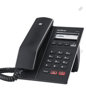TELEFONE IP INTELBRAS TIP 125I SIP C/ POE DISPLAY GRÁFICO