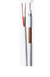 CABO COAXIAL RF 0,4X2,5+BIP 85% MALHA 300M BRANCO CONDUTTI
