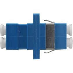 Adaptador óptico Duplex Sm Lc/lc Azul