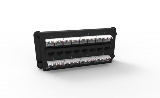 CDM – MÓDULO PARA DADOS CAT.5E 8 PORTAS