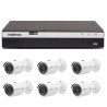 Kit 6 Câmeras de Segurança 4MP 2K Intelbras VHD 3430 B + DVR Intelbras 4K + Acessórios