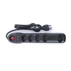 Filtro De Linha Protetor 5 Tomadas Preto - Novo Padrão