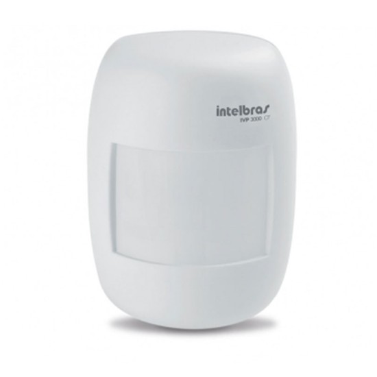 Sensor de Presença Infravermelho IVP 3000 CF Intelbras Com Fio Passivo Alcance de 12mts