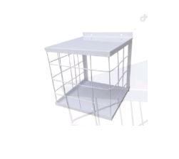 GAIOLA PROTETORA ANTIFURTO 15X25X20CM BRANCA G-IR25 - PRISTALME