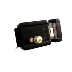 Fechadura 12v Revers C Botão Preta