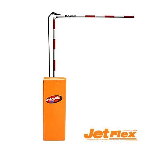 Cancela Automática Barrier PPA Jet Flex BLDC Com Barreira Retangular Articulado 3 Metros