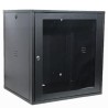 Rack 19" Fechado Para Fixação em Parede 16U x 670mm Preto