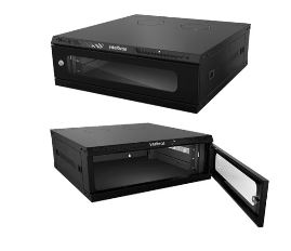 MINI RACK DESMONTAVEL 3U X 570MM PRETO MRD 357 - INTELBRAS