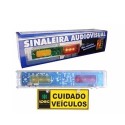 Sinaleira áudio Visual - Saída De Garagem 110/220v