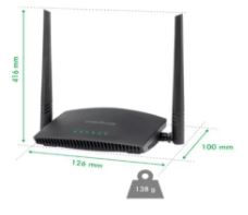 ROTEADOR WIRELESS INTELBRAS N 300 RF 301K 300 MBPS DE VELOCIDADE MEMÓRIA FLASH 2 MB 4 PORTAS LAN 4750072