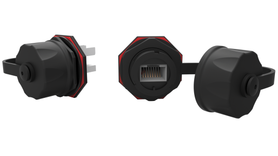 CONECTOR FÊMEA INDUSTRIAL MULTILAN CAT.5e IP67