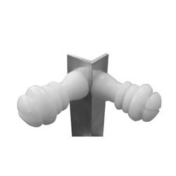 Haste Cantoneira De Alumínio 12 Isoladores - Cx 12 Pc