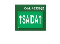 PLACA DE SINALIZAÇÃO NEW SLIM BR-VD SAIDA SETA CIMA - INTELBRAS