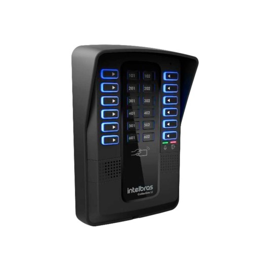 Porteiro Eletrônico Coletivo 12 Pontos Intelbras Collective 12 Ramais - Interfone com Central Coletiva de Condominio