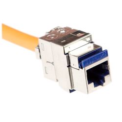 Conector Fêmea Rj45 Cat 6a Blindado Keystone Branco Snap Tl