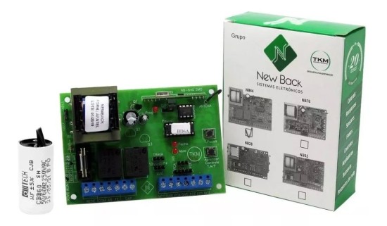 CENTRAL NEW BACK PORTAO AUTOMATICO COMANDO GAREN CAPACITOR