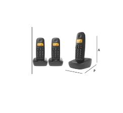 TELEFONE SEM FIO TS 2512 PRETO-INTELBRAS