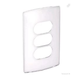 PLACA 3 POSTOS NEREYA + TAMPA 65 DLP PIALPLUS - PIAL LEGRAND