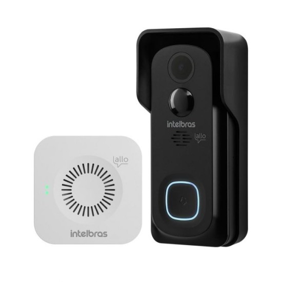 Videoporteiro Wi-Fi Allo W5+ Intelbras Totalmente Sem Fio Com Abertura de Fechaduras30548