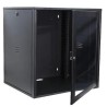 Rack 19" Fechado Para Fixação em Parede 16U x 470mm Preto