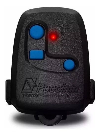 5PCS CONTROLE REMOTO PECCININ PORTÃO ORIGINAL 433MHZ PRETO