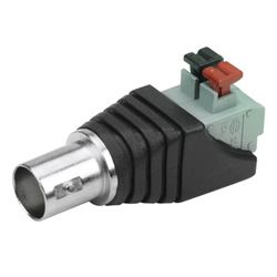 Conector Bnc Fêmea Com Borne C/ Engate Rapido (75 Oh)-10 Pc