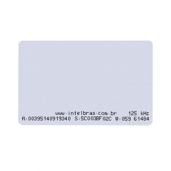 Cartão de Proximidade RFID 125 KHz TH 2000 Intelbras