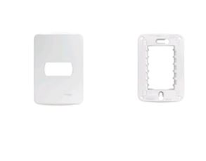 PLACA 4X2 1 POSTO C SUPORTE BRANCA MILUZ