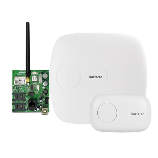 Kit Central de Alarme Monitorada AMT 4010 SMART c/ até 64 Zonas + Placa Comunicador Ethernet/GPRS XEG 4000 Smart - Intelbras