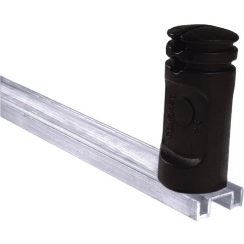 Haste de Alumínio Tipo "M" com 4 Isoladores Preto 75cm