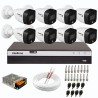 Kit 8 Câmeras de Segurança VHD 1220 B Full Color de Alta Definição Full HD 1080p + DVR Intelbras Full HD MHDX 3108 de 08 Canais + Acessórios