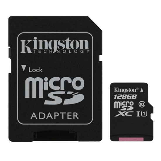 Cartão de Memória Micro SD 128GB Kingston Canvas Select Classe 10