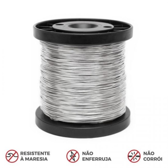 Carretel Fio de Alumínio Premium Para Cerca Elétrica - 0,60mm / 0,90mm 29636