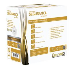 Cabo Cftv 24awg 4 Pares 305 Metros Azul Hd Blindado