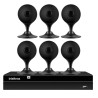 Kit 6 Câmeras com Inteligência Artificial Full HD iM3 Intelbras Preta + 1 NVR 08 Canais 6MP NVD 1308 Intelbras