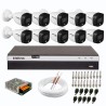 Kit 10 Câmeras de Segurança VHD 1220 B Full Color de Alta Definição Full HD 1080p + DVR Intelbras Full HD MHDX 3108 de 08 Canais + Acessórios