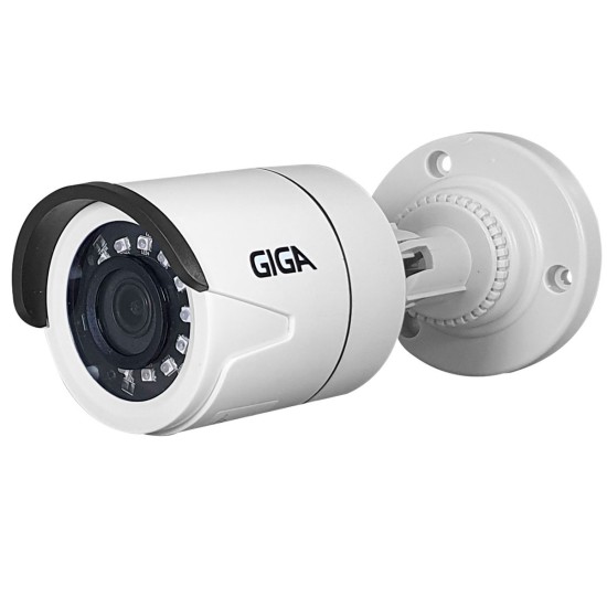 Câmera HD 720p Giga Security GS0020 Orion, 1MP, Infra 20 metros, Lente 2,6mm, 4 em 1 HDCVI, HDTVI, AHD, ANALÓGICO