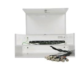 RACK MANAGER BOX MINI LIGHT MID HD P/ 08 CANAIS BRANCO - MAX ELECT