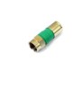CONECTOR RG 6 COMPRESSÃO C/ 05 UNIDADES - FASGOLD