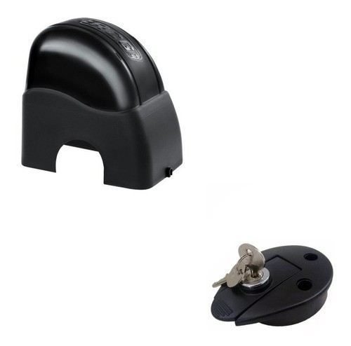 CARENAGEM TAMPA CAPA MOTOR PORTÃO RCG DESLIZANTE SLIDER + DESTRAVAMENTO COM CHAVE