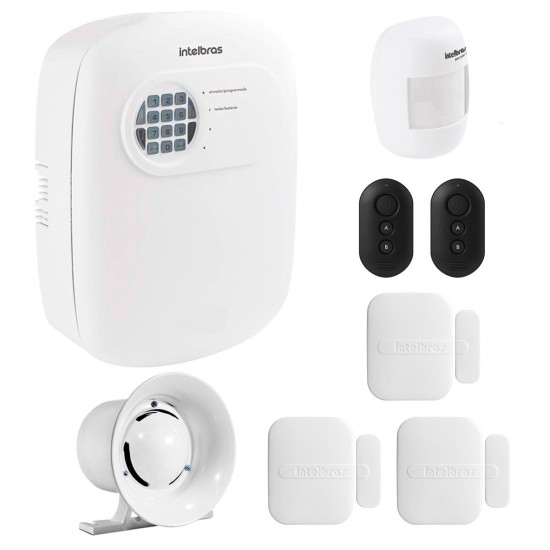 Kit de Alarme Intelbras ANM 3004 ST com 04 Sensores e Discadora por Telefone fixo Sem Fio