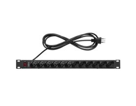 PROTETOR ELETRONICO C 12 TOMADAS P RACK - EPR 212 - INTELBRAS