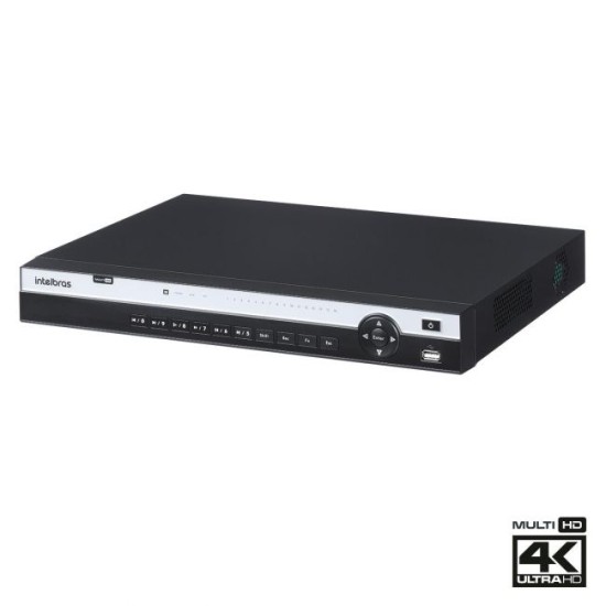 DVR Multi HD Intelbras MHDX 5116 4K Gravador Digital de Vídeo 16 Canais 4K