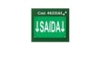 PLACA DE SINALIZAÇÃO NEW SLIM BR-VD SAIDA SETA BAIXO - INTELBRAS