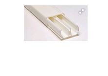 CANALETA DUTO X1 SLIM 10X20 BEGE ADESIVADA C/DIVISÓRIA - DUTOPLAST